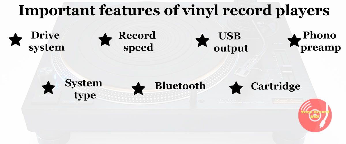 Features of vinyl record players