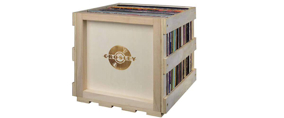 Crosley Stackable Record Storage Crate features